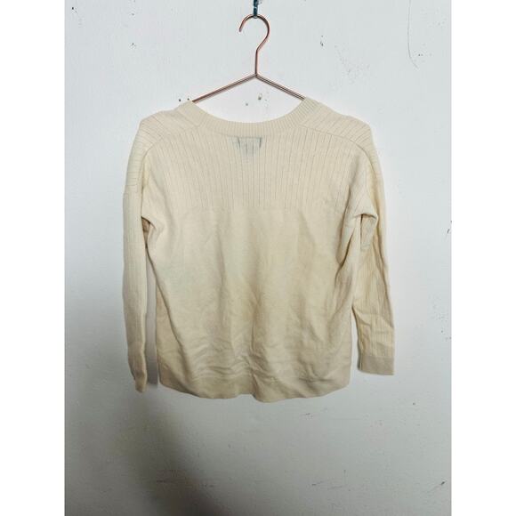 HATCH Cream Wool Cashmere Scoop Neckline Maternity Layering Neck Top size 0 - Picture 3 of 10